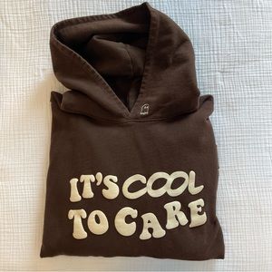 Lonely Ghost it’s cool to care hoodie